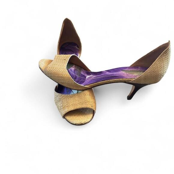 Kate Spade espadrille heels sz 7.5 B shoe resort brunch date pool beach - Picture 8 of 8